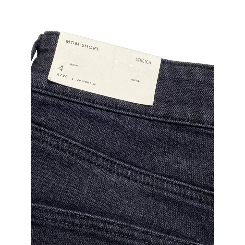 NWT American Eagle AE Stretch Denim Mom Black Shorts-sz 4 - Picture 10 of 10